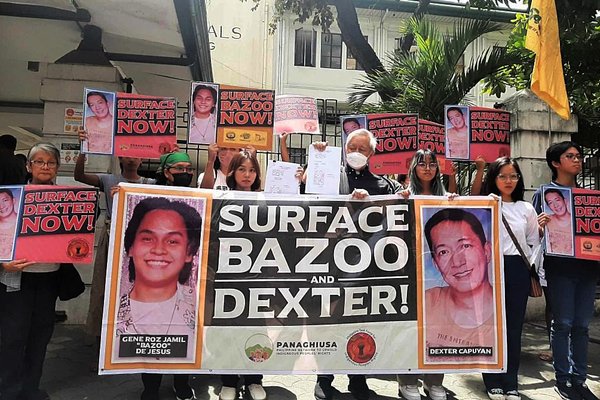 Philippines protest around disappearances April 2023