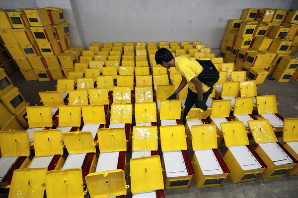 Philippines election boxes