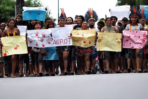 Brasil.IndigenousPeoplesProtest