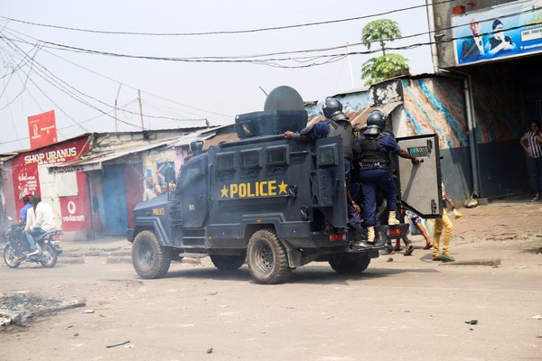 DRC police opposition protest May 2023