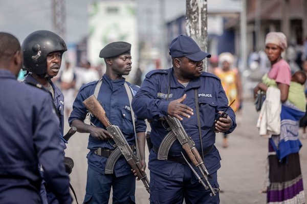 DRC Goma protest police Dec 2021