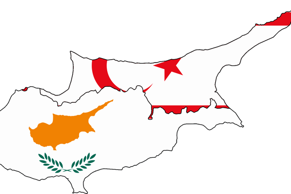 Turkish and Cypriot flag 