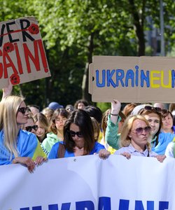 Ukraine solidarity protest