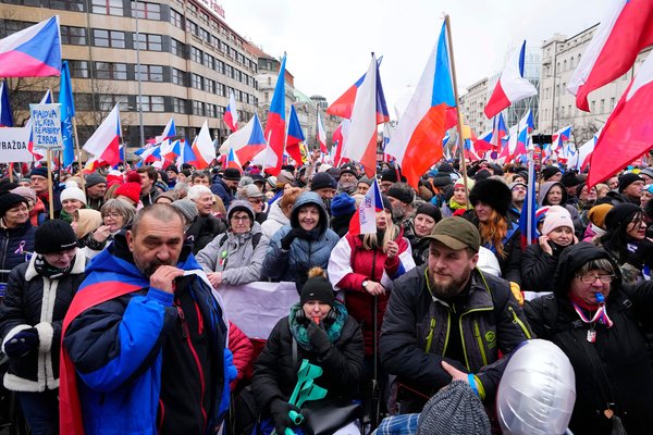 Czech Republic cost of living protests March 11