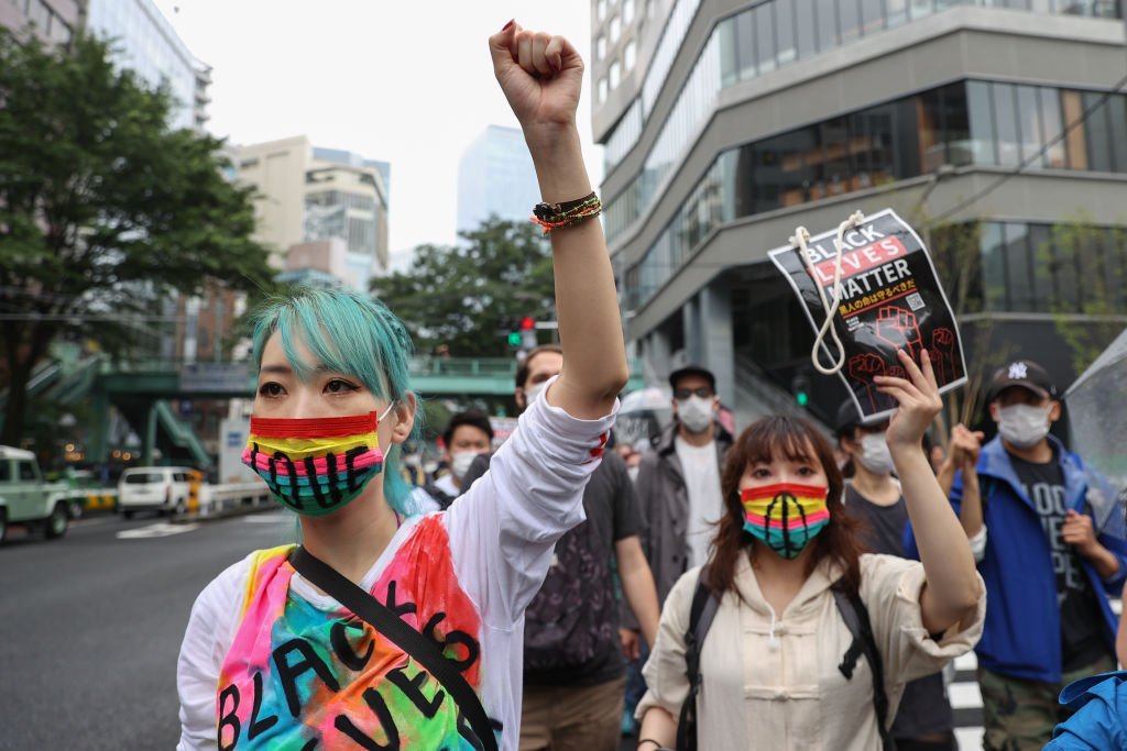 Black Lives Matter spreads to Tokyo as 3,500 people march to protest racism  - The Japan Times