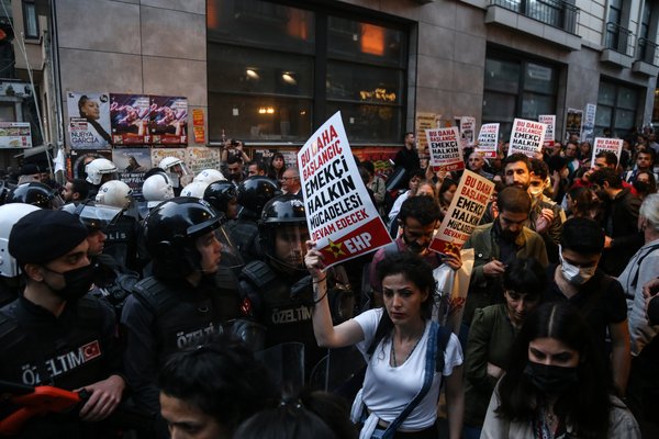 Osman Kavala sentence protest