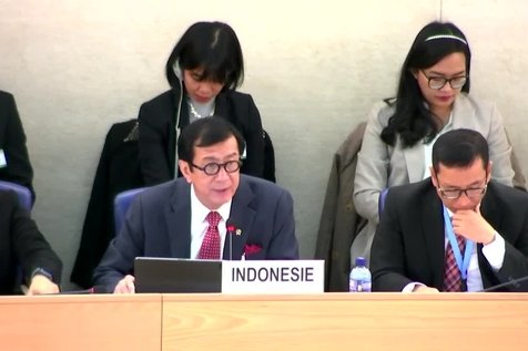 Indonesia delegation at UPR 2022