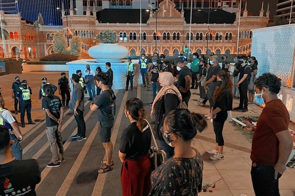 Malaysian police disrupt vigil Aug 2021