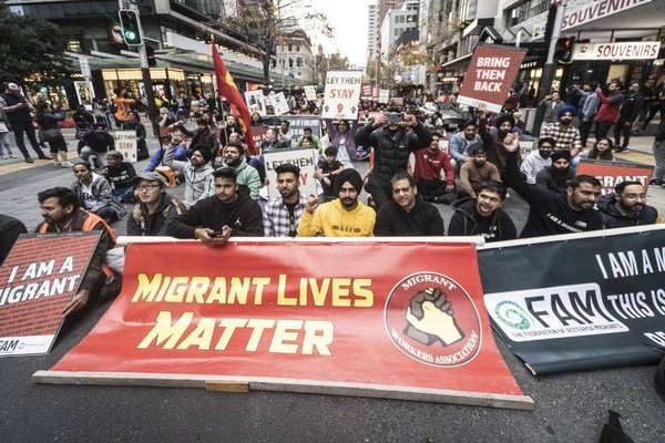 NZ immigration protest June 2021