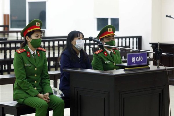 Pham Doan Trang in court Dec 2021
