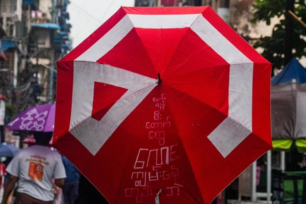 Myanmar umbrella protest 8 August 2023