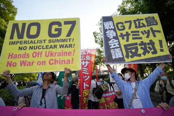 Japan anti-G7 protest May 2023