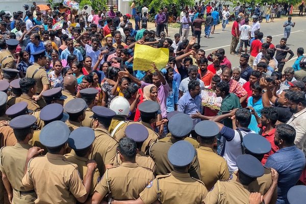 Sri Lanka farmers protest Oct 2023