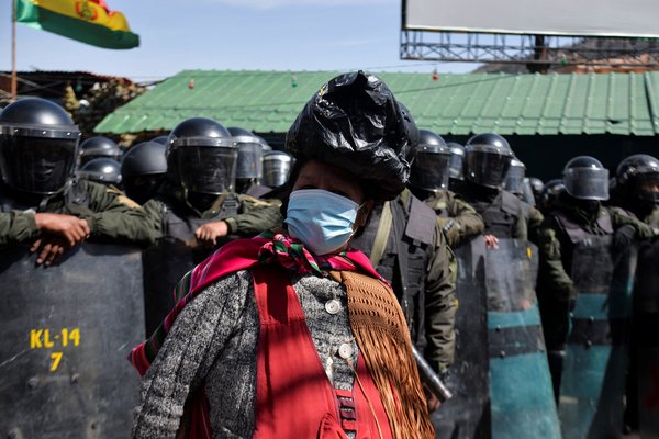 Bolivia - coca leaf farmer protest