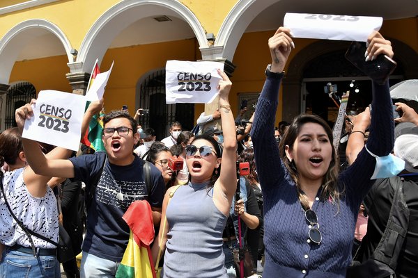 Bolivia - census protest