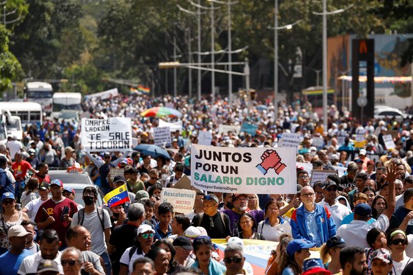 Venezuela - protest wages 2023