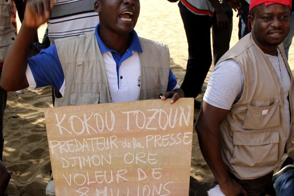 Togo_journalist protest 2013