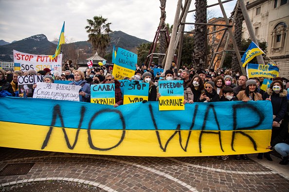 War in Ukraine protest